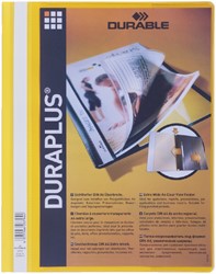 Snelhechtmap Durable Duraplus A4 geel