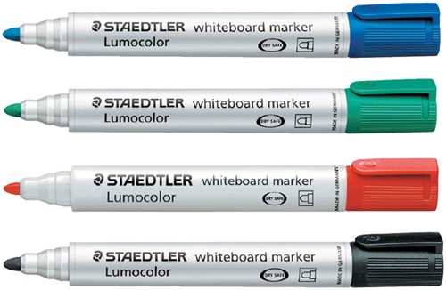 Viltstift Staedtler Lumocolor 351 whiteboard rond groen 2mm-2