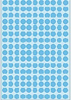 Etiket HERMA 2213 rond 8mm blauw 5632stuks-3