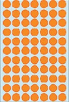 Etiket HERMA 2234 rond 13mm fluor oranje 1848stuks-2