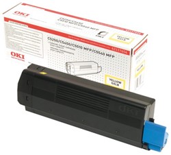 Toner Oki 42127454 C5500 geel HC