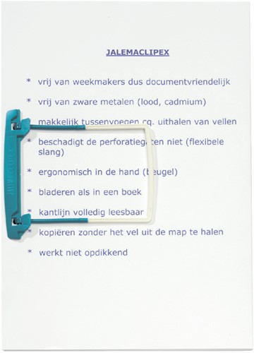 Bundelmechaniek Djois JalemaClipex slangetjes petrol 100 stuks-2