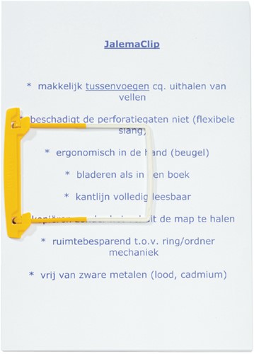 Bundelmechaniek Djois JalemaClip Stick-up geel zelfklevend 100 stuks-1