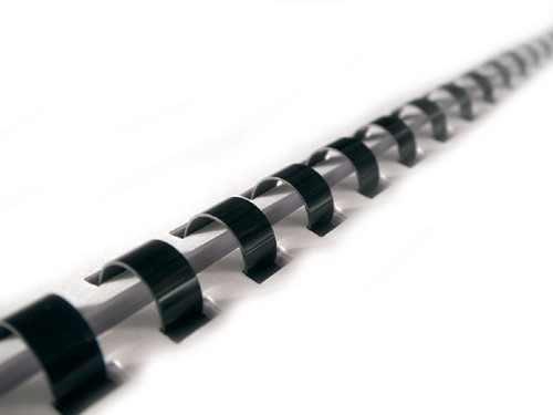Bindrug GBC 16mm 21rings A4 zwart 100 stuks-3