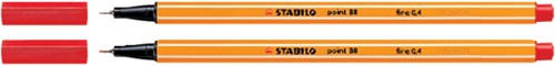 Fineliner STABILO point 88/40 fijn rood-3