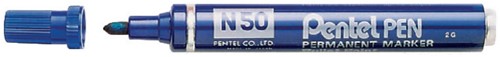 Viltstift Pentel N50 rond 1.5-3mm blauw