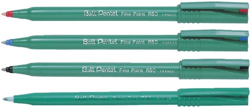 Rollerpen Pentel R50 medium blauw-2