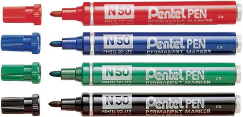 Viltstift Pentel N50 rond 1.5-3mm groen-2