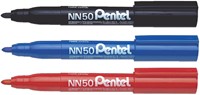 Viltstift Pentel NN50 rond 1.3-3mm zwart-2
