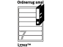Ordnerrug etiketten en insteekkaarten voor printers
