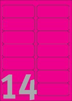 Etiket Avery L7363P-25 99.1x38.1mm neon roze 340 etiketten-2