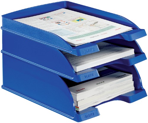 Brievenbak Leitz Plus Slim A4 blauw-3