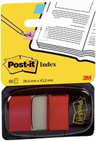 Indextabs 3M Post-it 680 25.4x43.2mm rood-3