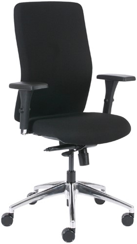 Bureaustoel Euroseats Milano synchroom zwart-2