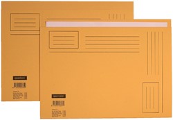 Vouwmap Quantore Folio ongelijke zijde 230gr geel