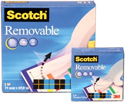 Plakband Scotch 811 19mmx66m onzichtbaar verwijderbaar mat