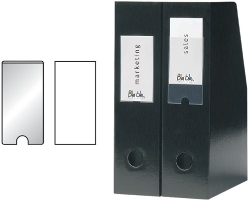 Etikethouder Djois 55x102mm zelfklevend transparant 104 stuks-1