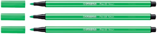 Viltstift STABILO Pen 68/033 medium neon groen