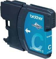 Inktcartridge Brother LC-1100HYC blauw-2