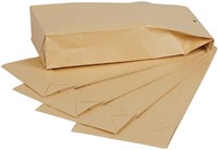 Envelop Quantore monsterzak 100x245x40mm bruin 250 stuks-2