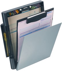 Klembordkoffer Oic 83356 kopklem top opening grijs