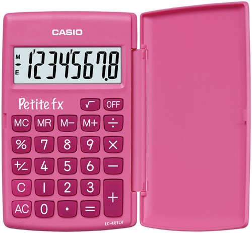 Rekenmachine Casio basisschool roze