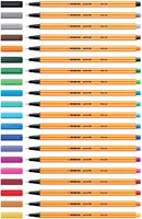 Fineliner STABILO point 88/40 fijn rood-1