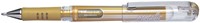 Gelschrijver Pentel K230M medium metallic goud