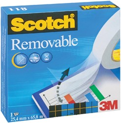 Plakband Scotch Magic 811 19mmx33m onzichtbaar verwijderbaar mat