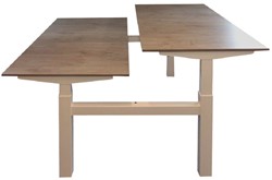 Zit-Sta bureau's "bench" (hoogte 70-120cm) 180x80cm elektrisch