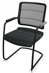 Bezoekersstoel Interstuhl Airpad 5C30 - Fame Zwart 