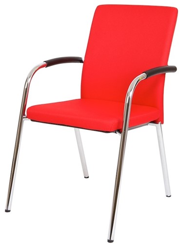 Bezoekersstoel Van Hilten Huislijn BG23 - Oasis Rood (9555)