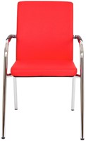 Bezoekersstoel Van Hilten Huislijn BG23 - Oasis Rood (9555)-2