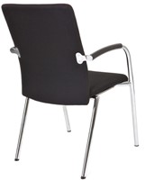 Bezoekersstoel Van Hilten Huislijn BG23 - Oasis Zwart (9111)-3