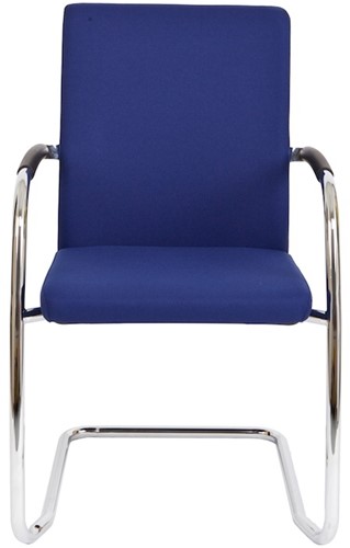 Bezoekersstoel Van Hilten Huislijn BG24 - Oasis Blauw (9212) - Kunststof Vloerglijder (voor zachte ondergrond)-2