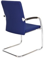 Bezoekersstoel Van Hilten Huislijn BG24 - Oasis Blauw (9212) - Kunststof Vloerglijder (voor zachte ondergrond)-3