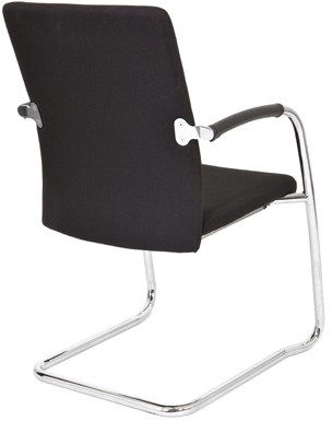 Bezoekersstoel Van Hilten Huislijn BG24 - Oasis Zwart (9111) - Geen Vloerglijder-3
