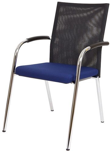 Bezoekersstoel Van Hilten Huislijn BN23 - Oasis Blauw (9212)