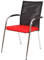 Bezoekersstoel Van Hilten Huislijn BN23 - Oasis Rood (9555)