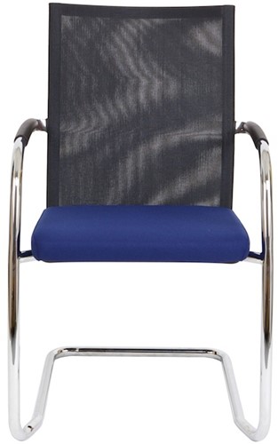 Bezoekersstoel Van Hilten Huislijn BN24 - Oasis Blauw (9212) - Kunststof Vloerglijder (voor zachte ondergrond)-2