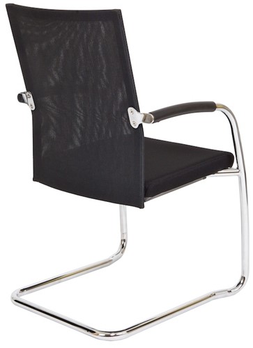 Bezoekersstoel Van Hilten Huislijn BN24 - Oasis Zwart (9111) - Geen Vloerglijder-3