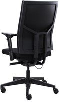 Bureaustoel Van Hilten Edition met Comfort Zitting en Rugleuning zwart, zwart voetkruis -3
