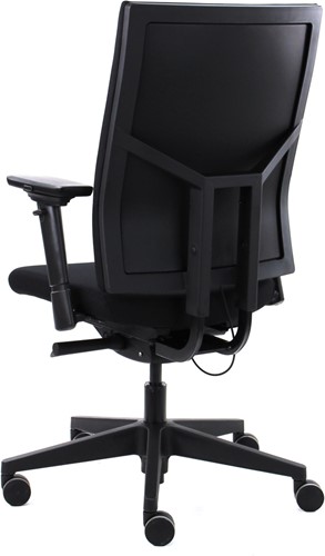 Bureaustoel Van Hilten Edition met Comfort Zitting en Rugleuning zwart, zwart voetkruis -3
