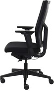 Bureaustoel Van Hilten Edition met Comfort Zitting en Rugleuning zwart, zwart voetkruis -2