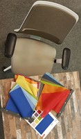 Bureaustoel Interstuhl New Every EV211 wit  / zwart stof Era - Multifunctionele wielen-3