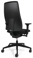 Bureaustoel Se7en Manager Edition rundnappa leder zwart-3