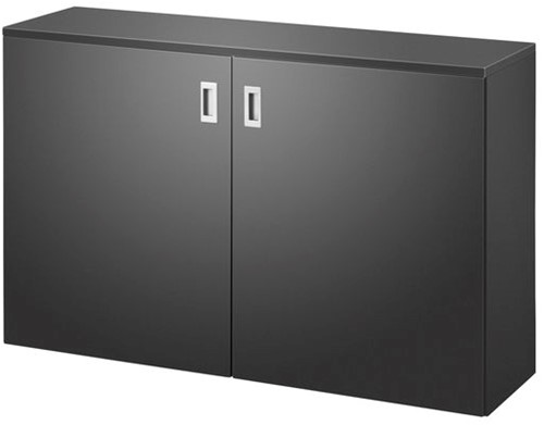 Thuiswerkplek - HomeFit - Zit/sta werkplek - Zwart / Eiken Vicenza-3
