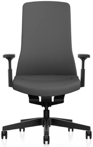 Bureaustoel Interstuhl Pure met 3D zitbeweging PU113  zwart / zwart-2