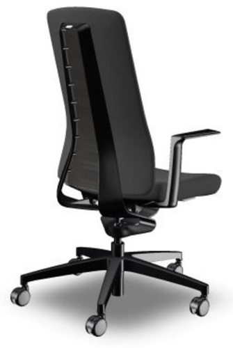 Bureaustoel Interstuhl Pure met 3D zitbeweging PU113  zwart / zwart-3