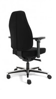 Bureaustoel Bio Seat X met drukverlagende zitting en instelbaar mechaniek, Stof Mirage Zwart-2